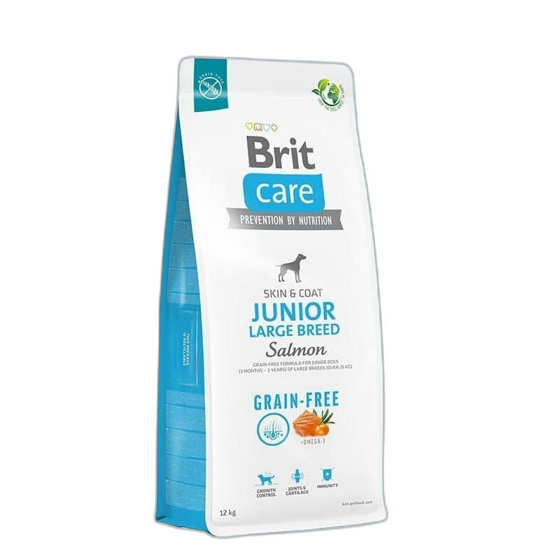Brit Care Dog Grain-free Junior Large Breed - Zalm